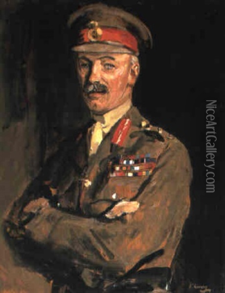 Portrait Of General Sir Henry Rawlinson Oil Painting - John Lavery