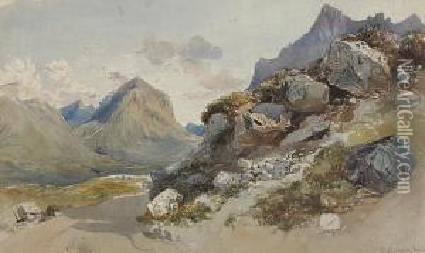 The Cuillins Oil Painting - William Collingwood Smith