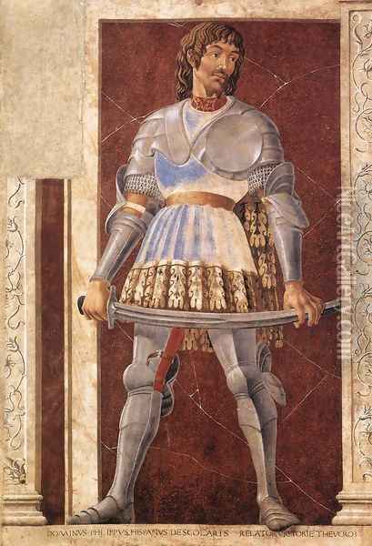 Famous Persons Pippo Spano 1450 Oil Painting - Andrea Del Castagno
