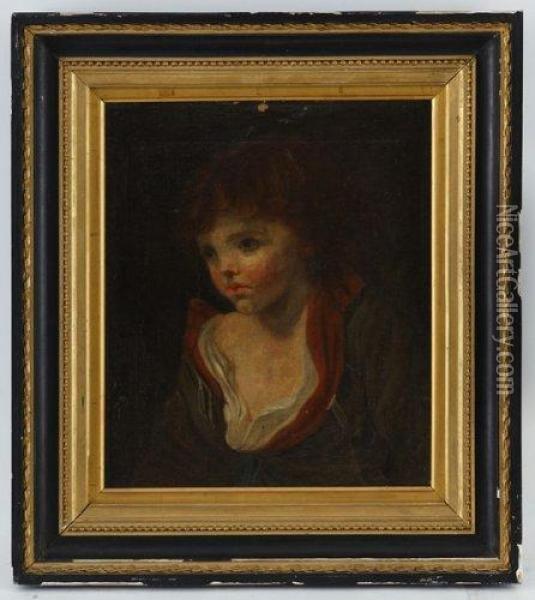 Portrait D'enfant Oil Painting - Jean Baptiste Greuze