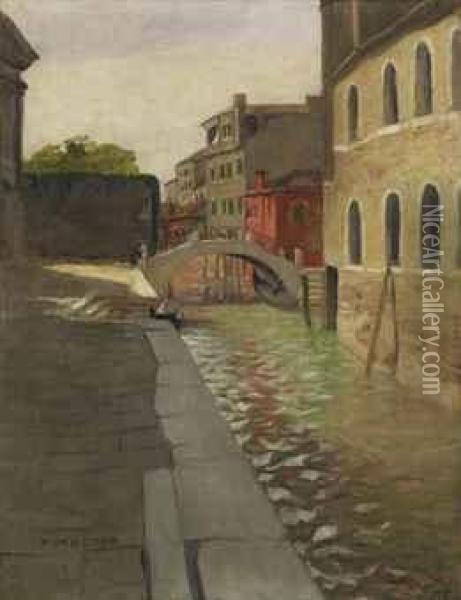 Rio Della Salute, Venise Oil Painting - Felix Edouard Vallotton
