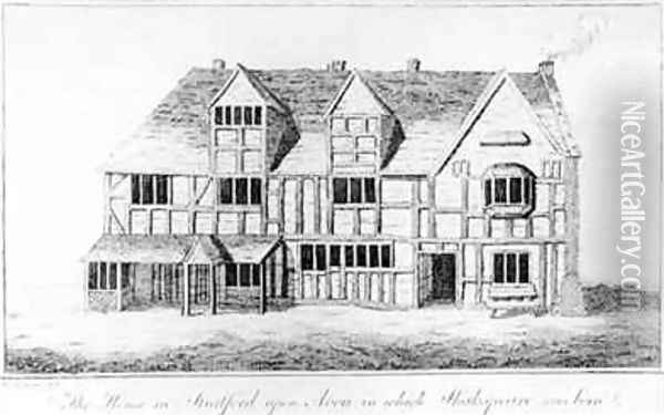 The House in Stratford upon Avon in which Shakespeare was Born Oil Painting - Greene, R.
