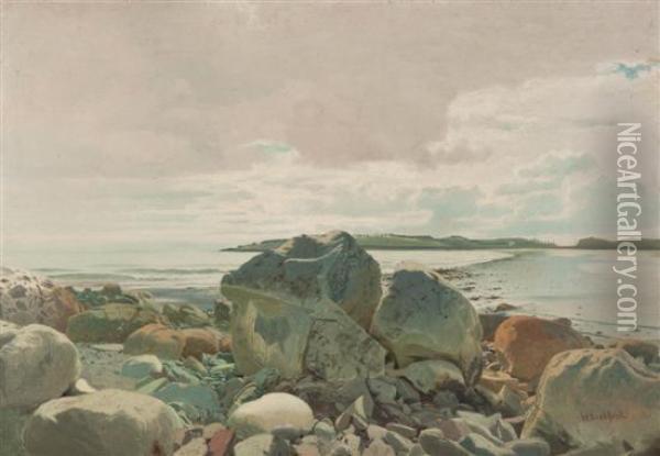 Rocky Shoreline Oil Painting - William Bradford