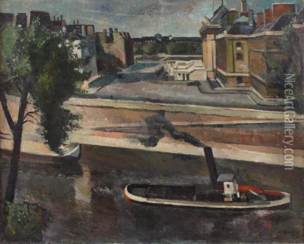 La Seine Oil Painting - Georges Darel