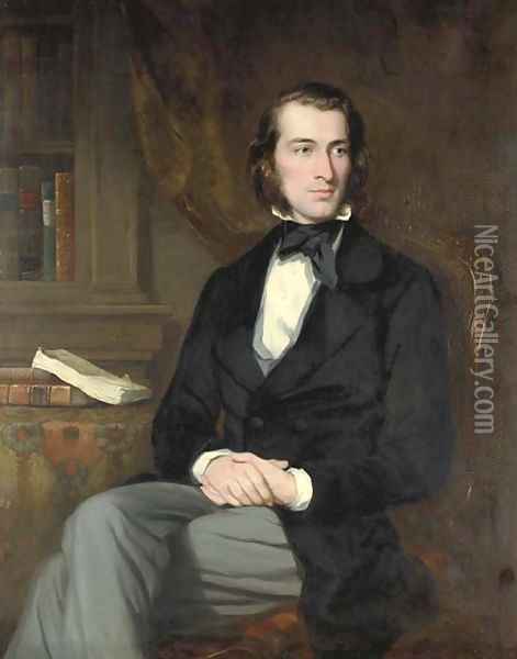 Portrait of Matthew Piers Boulton Oil Painting - Sir Francis Grant
