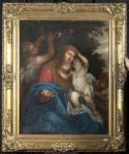 Madonna Mit Kind. Oil Painting - Peter Paul Rubens