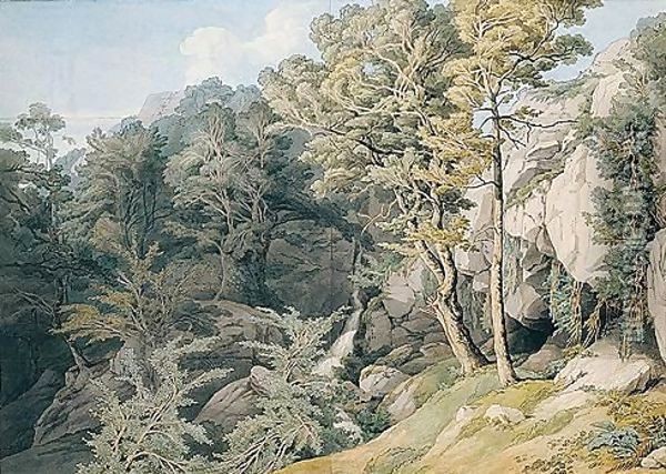 Canonteign, Devon Oil Painting - John White Abbott
