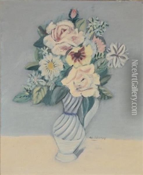 Floral Still Life Oil Painting - Arshile Gorky