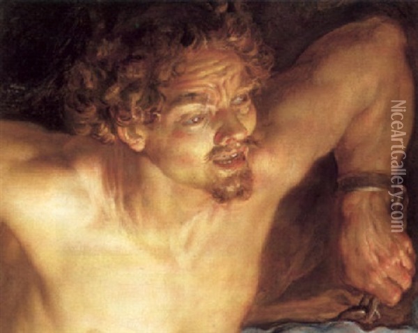 Prometheus Oil Painting - Gerrit Van Honthorst