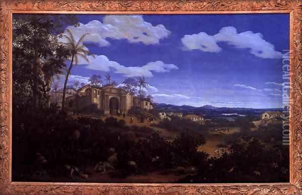 View of Olinda, Brazil Oil Painting - Frans Jansz. Post