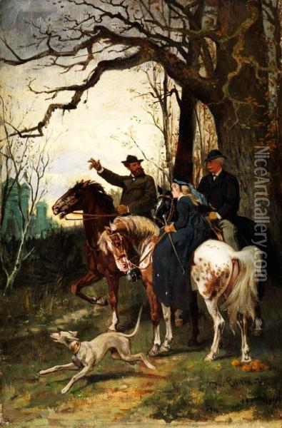 Am Waldessaum Oil Painting - Jacobus Leisten