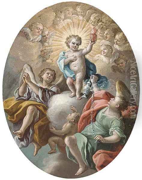 The Christ Child Oil Painting - Francesco de Mura