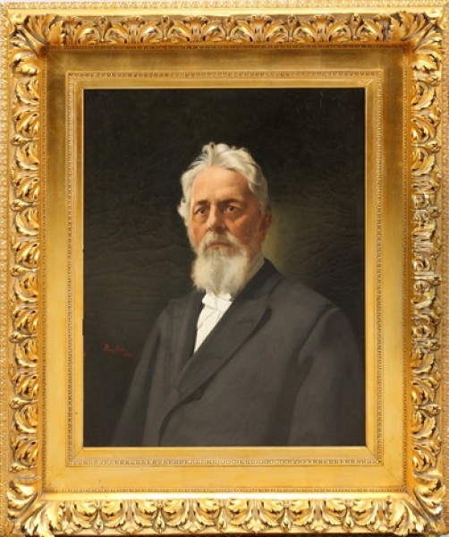 Portrait Of A Mr. Hamilton Oil Painting - Percy Ives
