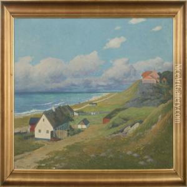 View From Raageleje Oil Painting - Fritz Kraul