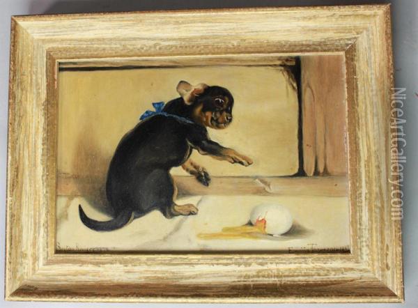 Dog Oil Painting - Briton Riviere