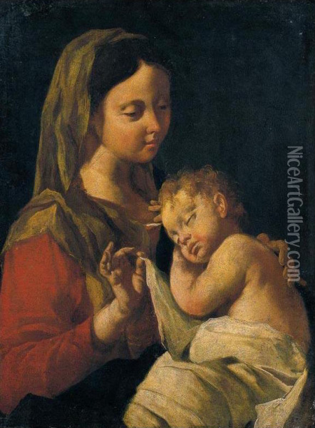Madonna Col Bambino Oil Painting - Francesco Cappella
