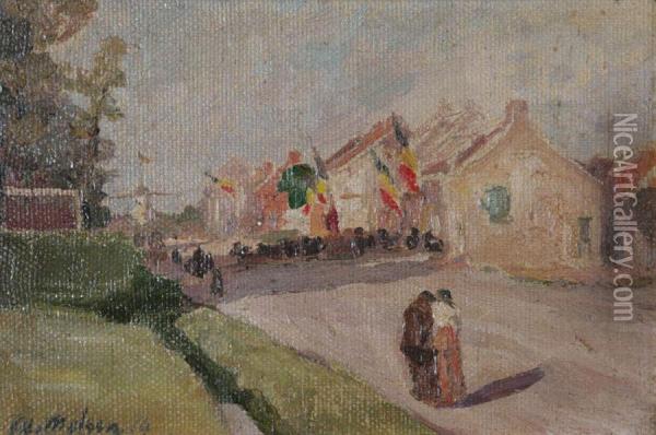 Belgisch Feest Oil Painting - Marten Melsen