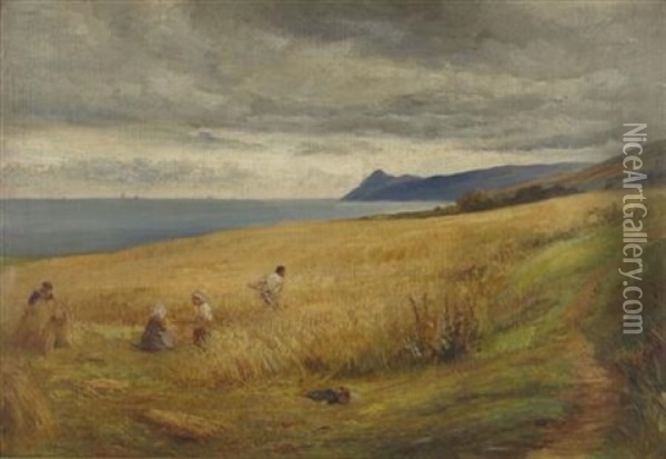 Harvesting, Arran Oil Painting - John MacWhirter