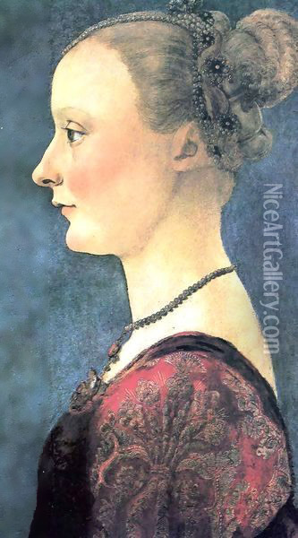 Portrait of a Woman 3 Oil Painting - Piero del Pollaiuolo