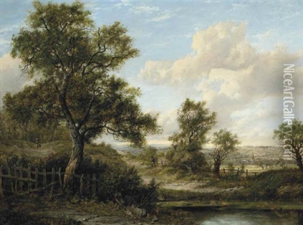 The Country Track Oil Painting - Patrick Nasmyth