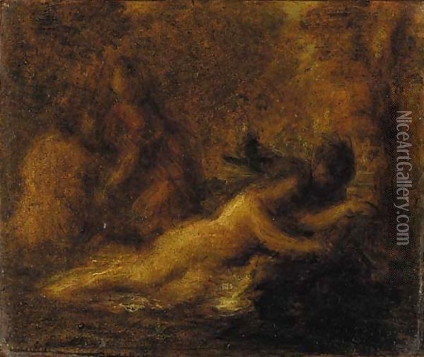 Tannhauser et Venus (Bacchanale) Oil Painting - Ignace Henri Jean Fantin-Latour