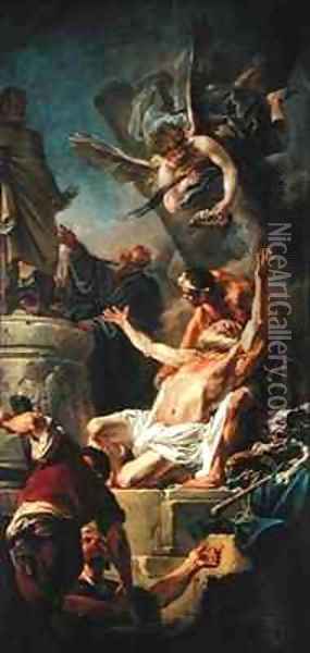 The Martyrdom of St Andrew Oil Painting - Jean-baptiste Deshays