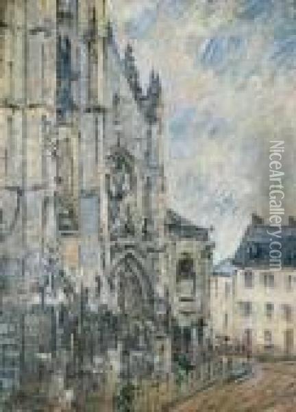 Eglise Saint-maclou Oil Painting - Gustave Loiseau