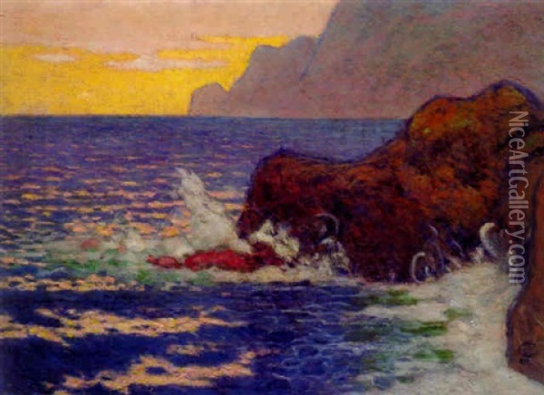 Capri Oil Painting - Hans Christiansen