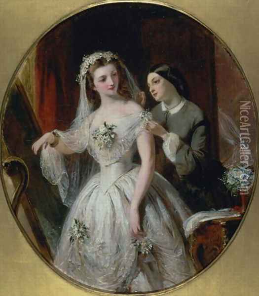 The Wedding Dress Oil Painting - Abraham Solomon