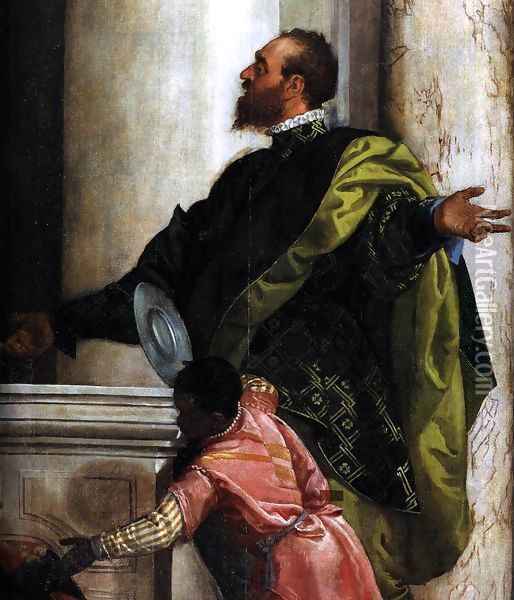 Feast in the House of Levi (detail) 3 Oil Painting - Paolo Veronese (Caliari)