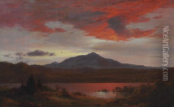 Twilight Oil Painting - Frederic Edwin Church