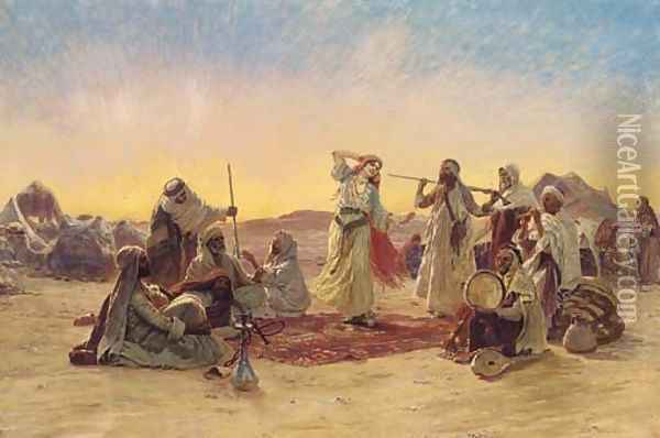 The desert dance Oil Painting - Otto Pilny