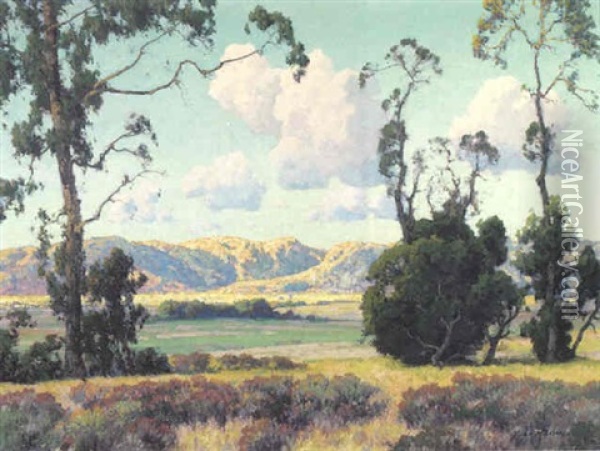 El Cajon Valley Oil Painting - Maurice Braun