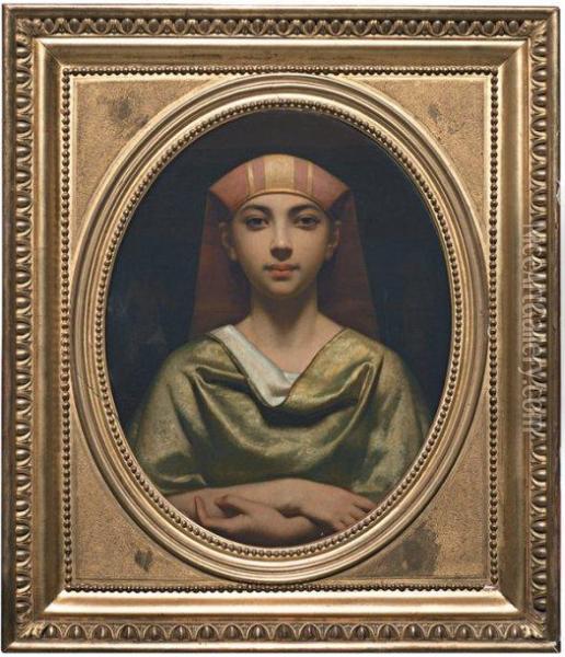 L'egyptienne Oil Painting - Charles Zacharie Landelle