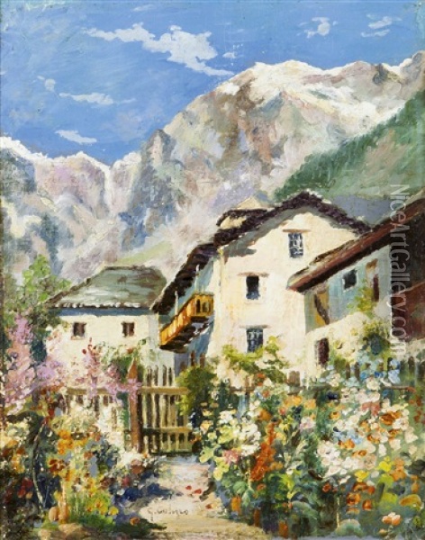 Estate In Montagna Oil Painting - Giovanni Colmo