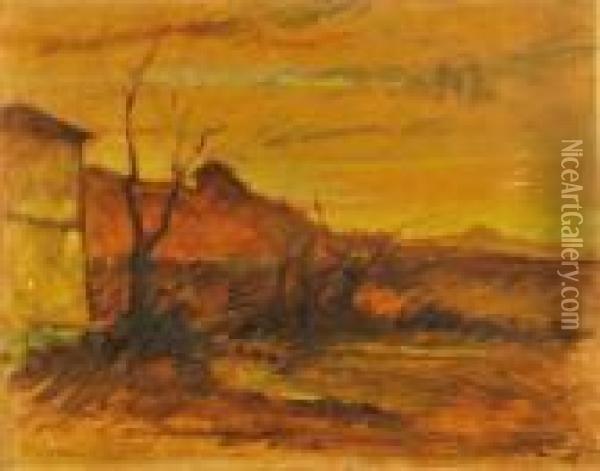 Paysage Automnal Oil Painting - Francois Auguste Ravier