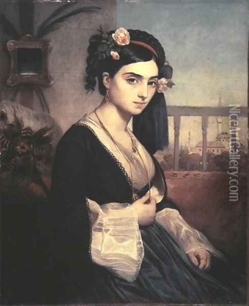 Oriental Lady Oil Painting - Charles-Gabriel Gleyre