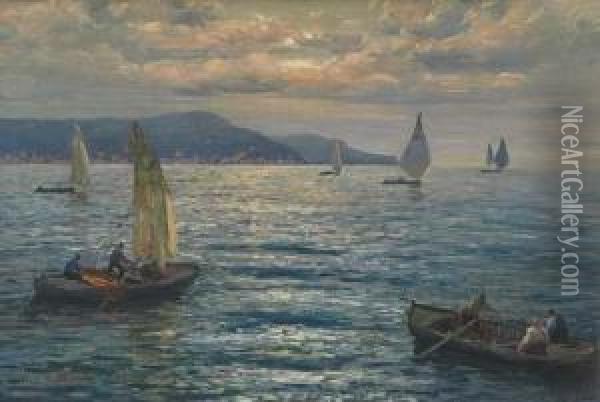 Barche Di Pescatori Oil Painting - Federico Morello