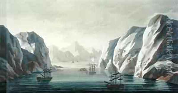 Seeking the North West Passage the British Voyage to Spitzbergen Oil Painting - Paolo Fumagalli