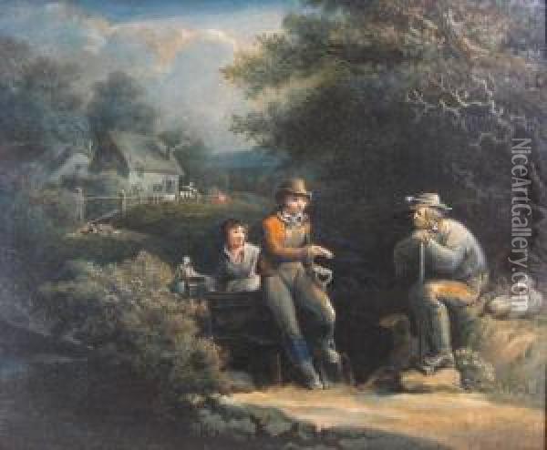 Noonday Rest Oil Painting - Richard Westall