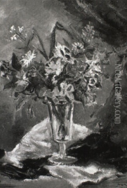 Bouquets De Fleurs Oil Painting - Jean Francois Thomas