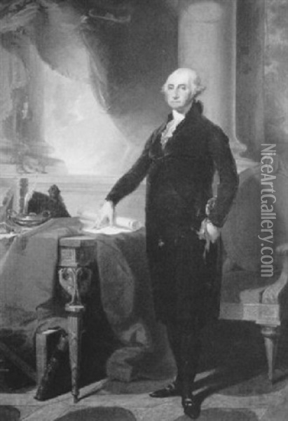 Munro-lenox Portrait Of George Washington Oil Painting - Jane Stuart