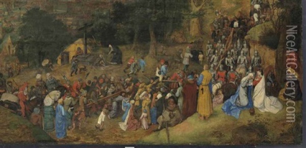 Christ On The Road To Calvary Oil Painting - Pieter Brueghel the Younger