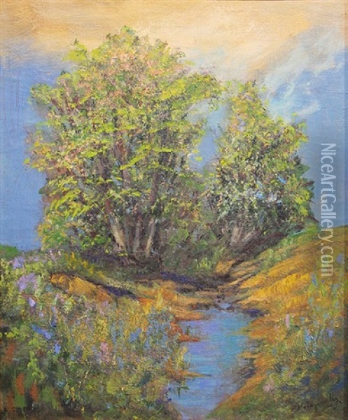 Summer Trees Oil Painting - Laszlo Mednyanszky