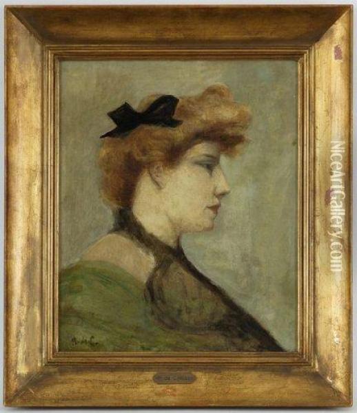 Portrait De Femme Oil Painting - Horace de Callais