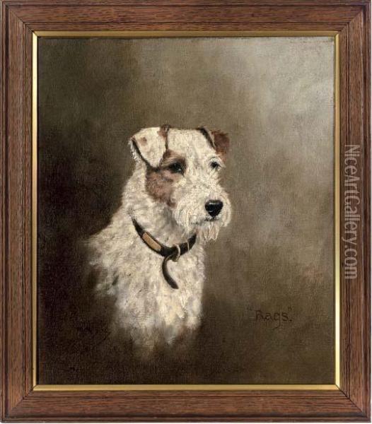 Rags, A Wire-haired Terrier Oil Painting - Wilhelm, Willi Lucas