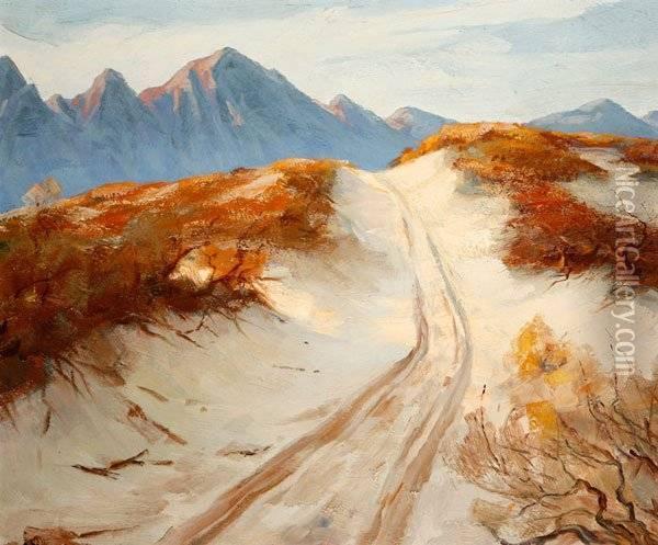 Desert Oil Painting - Jean Mannheim