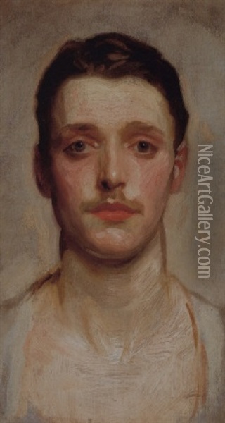 Young Man Oil Painting - John Singer Sargent