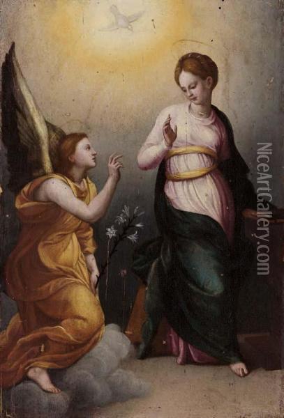 Annunciazione Oil Painting - Giovanni Bizzelli
