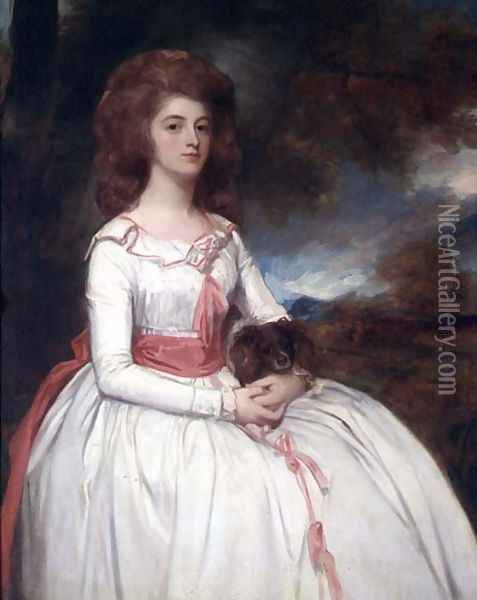 Portrait of Mrs. Moody Oil Painting - George Romney